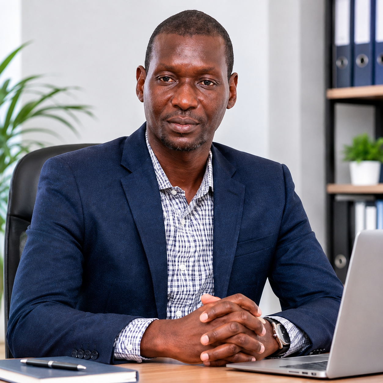Directeur Général de MA INFO TECHNOLOGIE dans son bureau